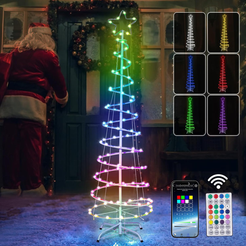 Spiral tree lights cheap